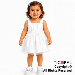 DISFRAZ PRINCESA CORTO CON BRETEL ANGOSTO BLANCO TALLE 0